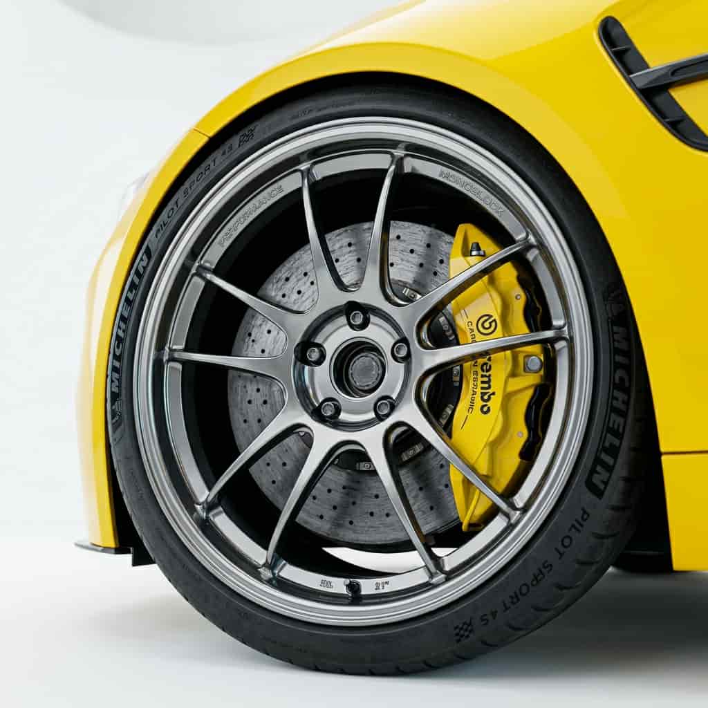 High detail aftermarket wheel studio render light