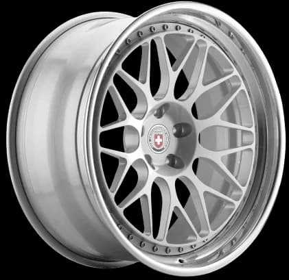 HRE Classic 300 silver three-piece wheel