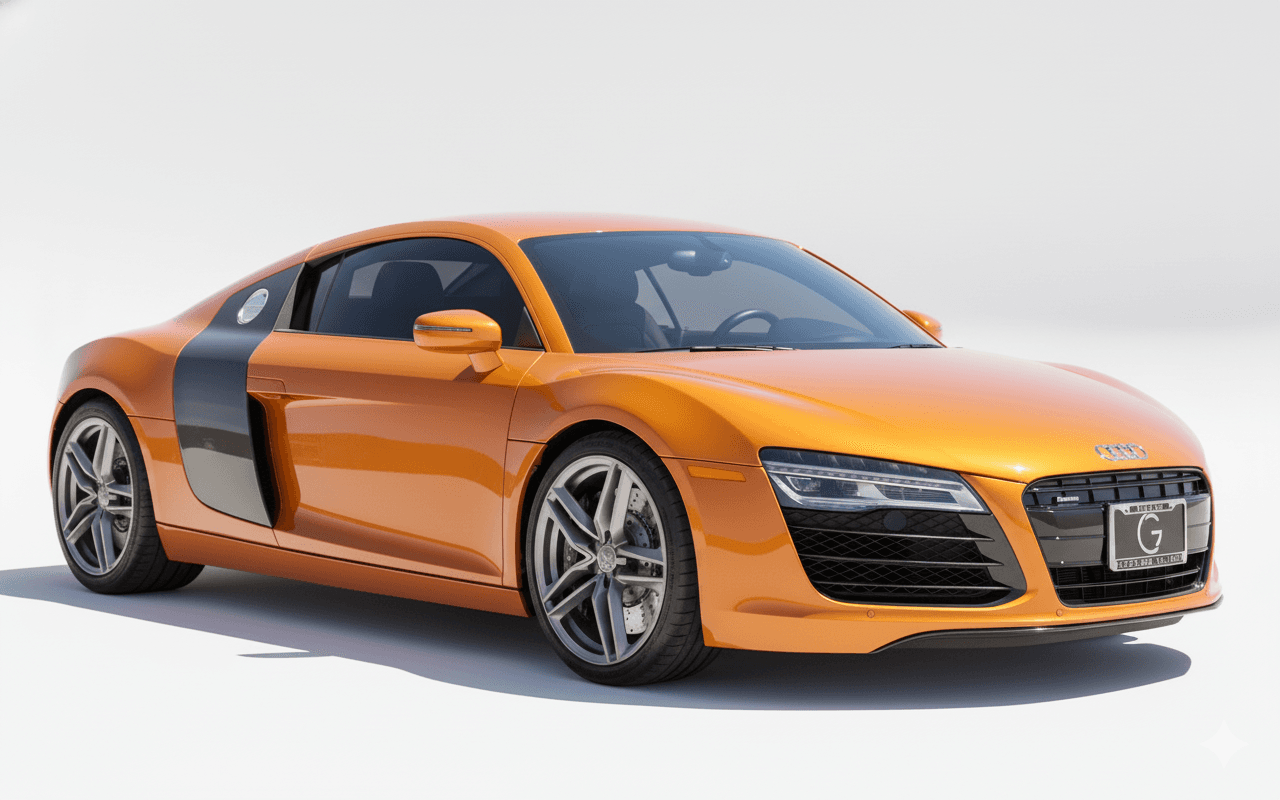 Car photo in soft daylight with balanced exposure to preserve wheel details