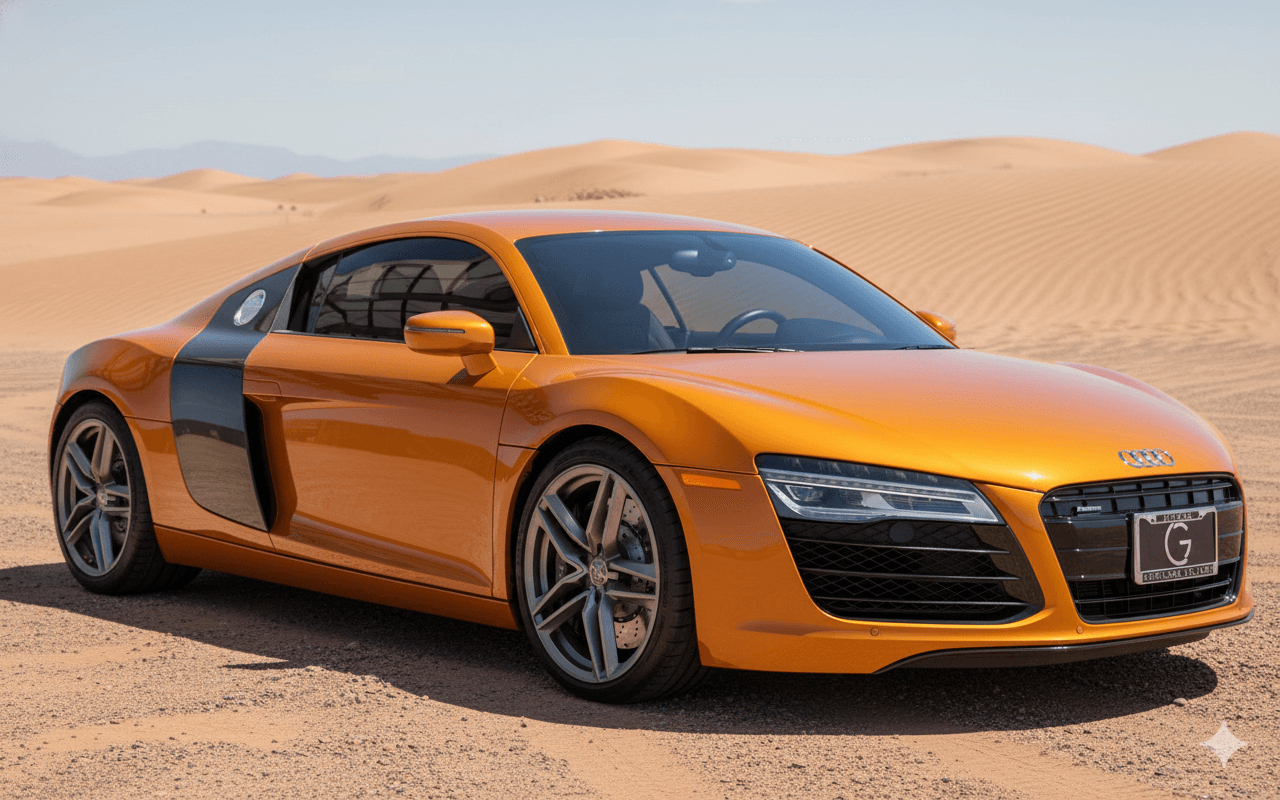 Example of a good car photo for rim visualization - 3/4 angle in daylight with wheels clearly visible