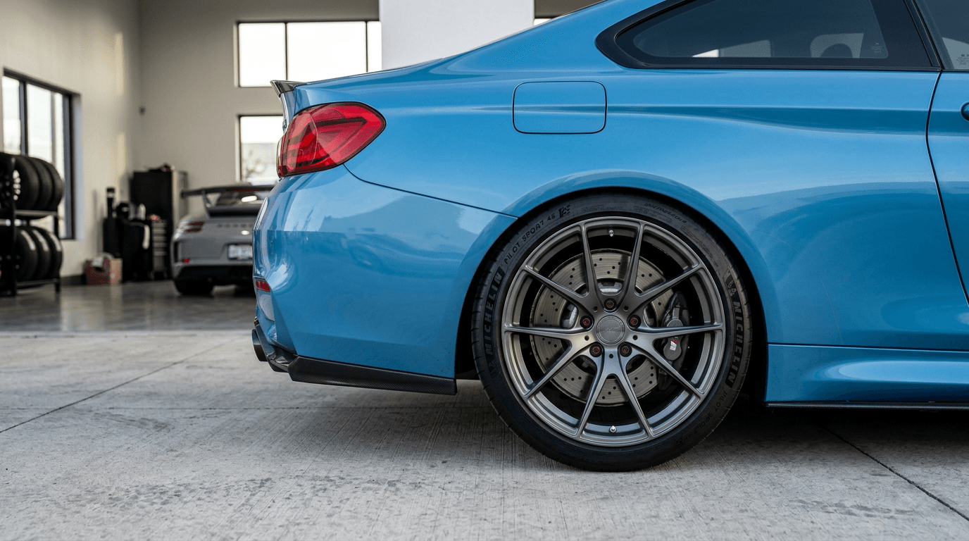 Wheel fitment close-up