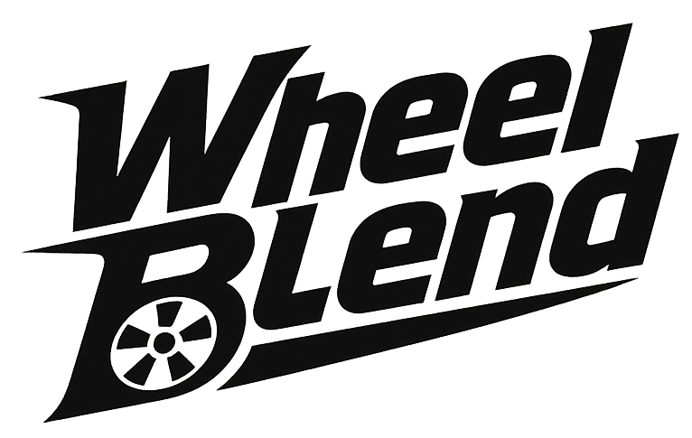 WheelBlend primary black logo